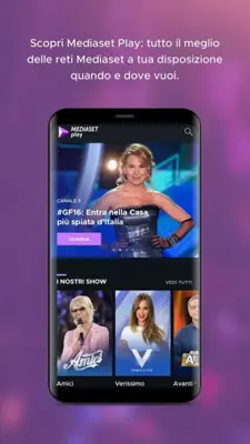 Mediaset Infinity android App screenshot 0