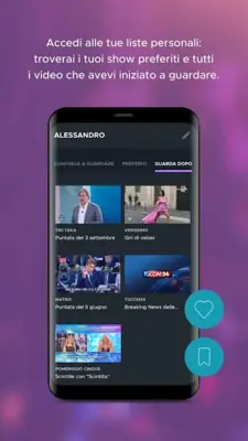 Mediaset Infinity android App screenshot 4