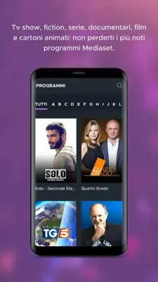Mediaset Infinity android App screenshot 5